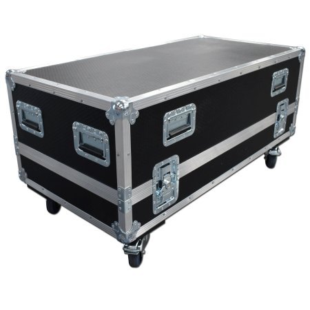 Twin Speaker Flightcase for KAM KSF12 PA With 150mm Storage Compartment 